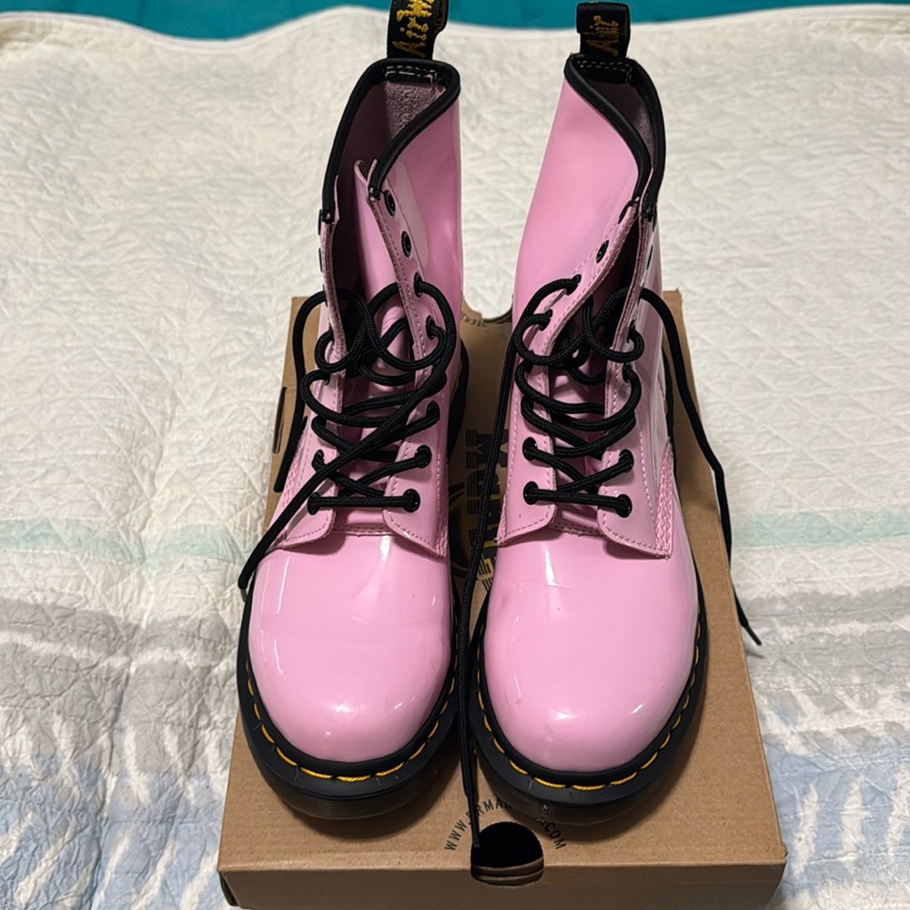 Dr. Martens Pink Ankle Boots